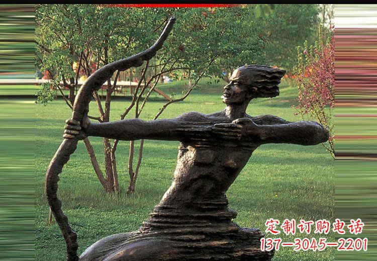 上海古代神话中的后羿雕塑
