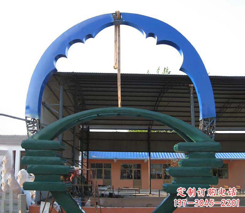 上海精致的不锈钢圆环雕塑