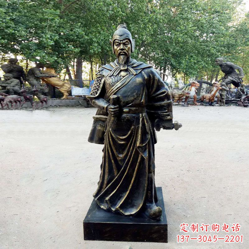 上海李靖--初唐著名人物仿铜雕塑像