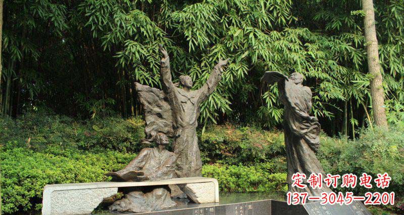 上海昔日名人的铜雕传承