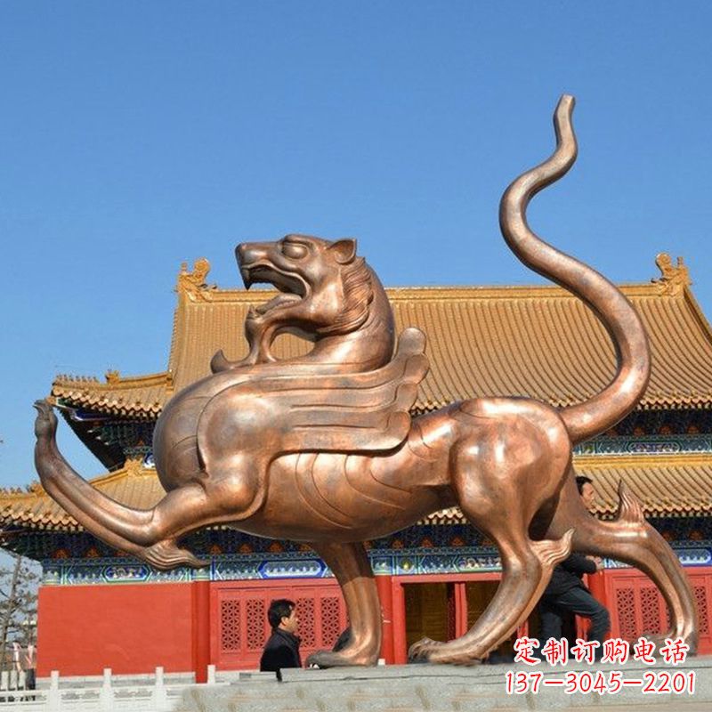 上海传统文化动物雕塑纯铜白虎雕塑