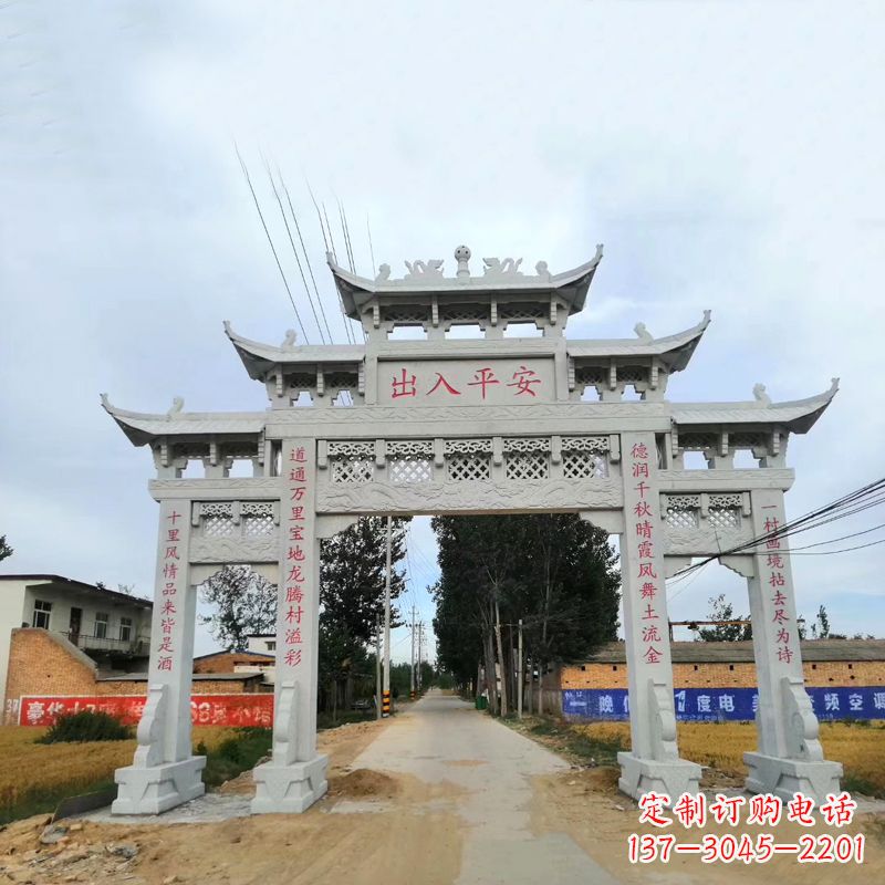 上海石雕牌楼传承民间文化的艺术珍品