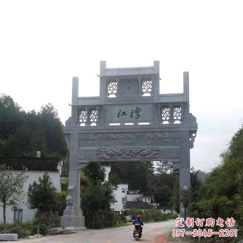上海精美石牌坊雕塑——传承中国古典文化