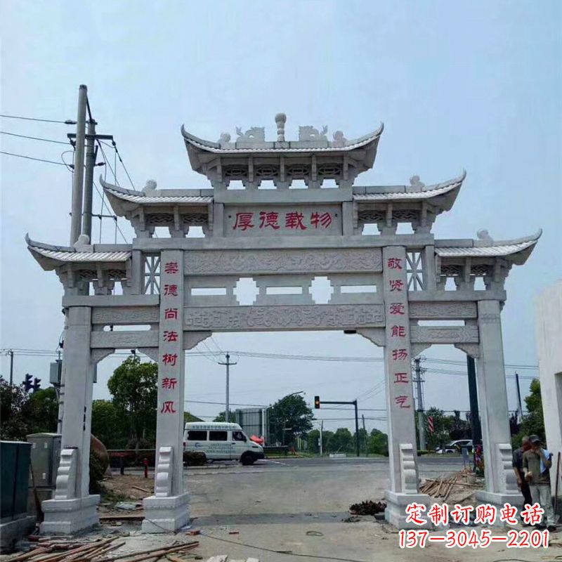 上海雕刻精美的牌坊——点缀村镇