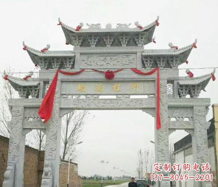 上海牌坊雕塑纪念历史,传承文化