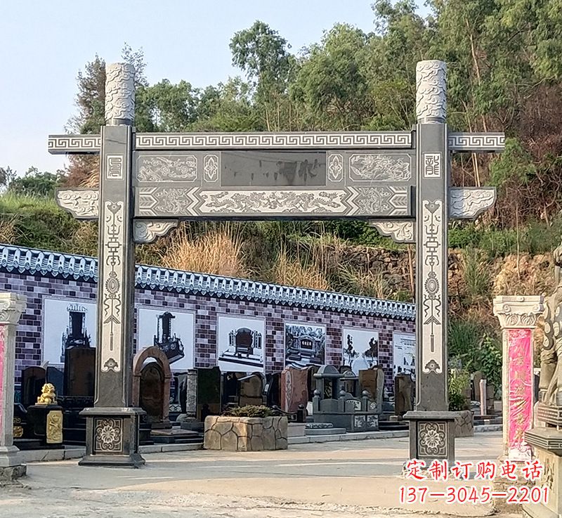 上海古村牌坊雕塑精湛技艺的经典之作