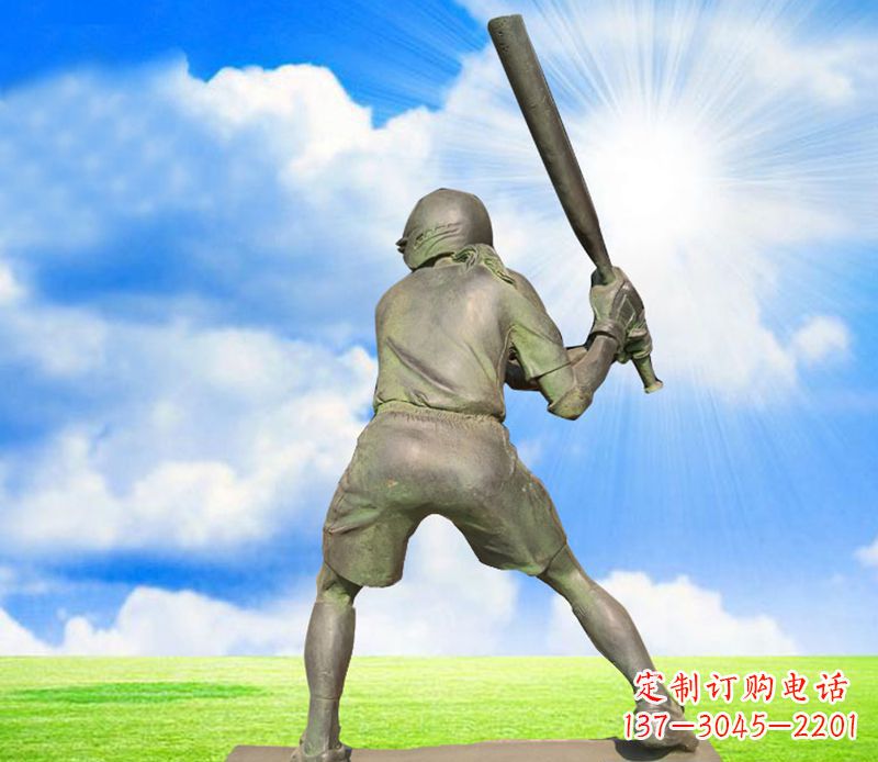 上海纪念棒球精美的棒球雕塑