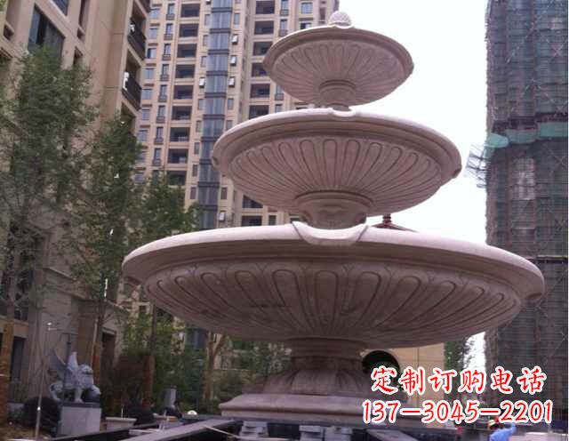 上海大理石大型喷泉石雕宏伟精美的艺术之作