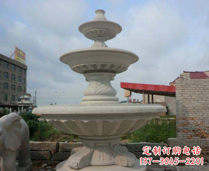 上海喷泉雕塑灵动精致的大理石美