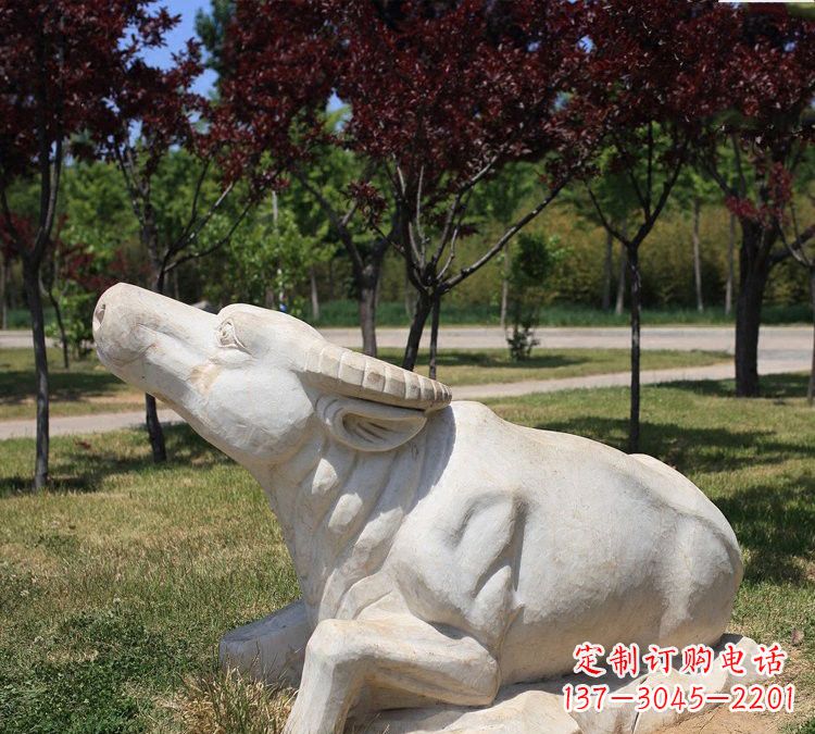 上海大理石动物牛石雕