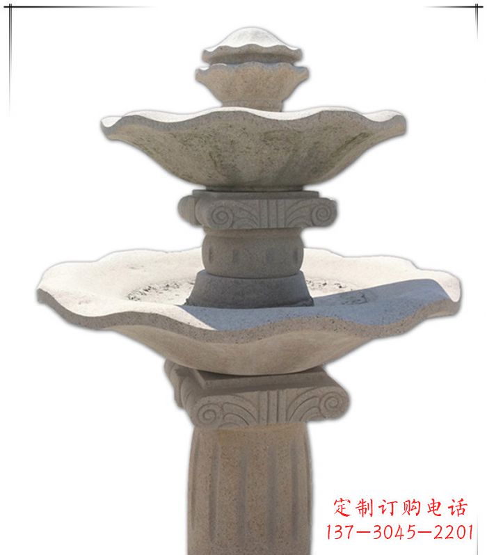 上海大理石多层喷泉石雕精美绝伦的艺术形式