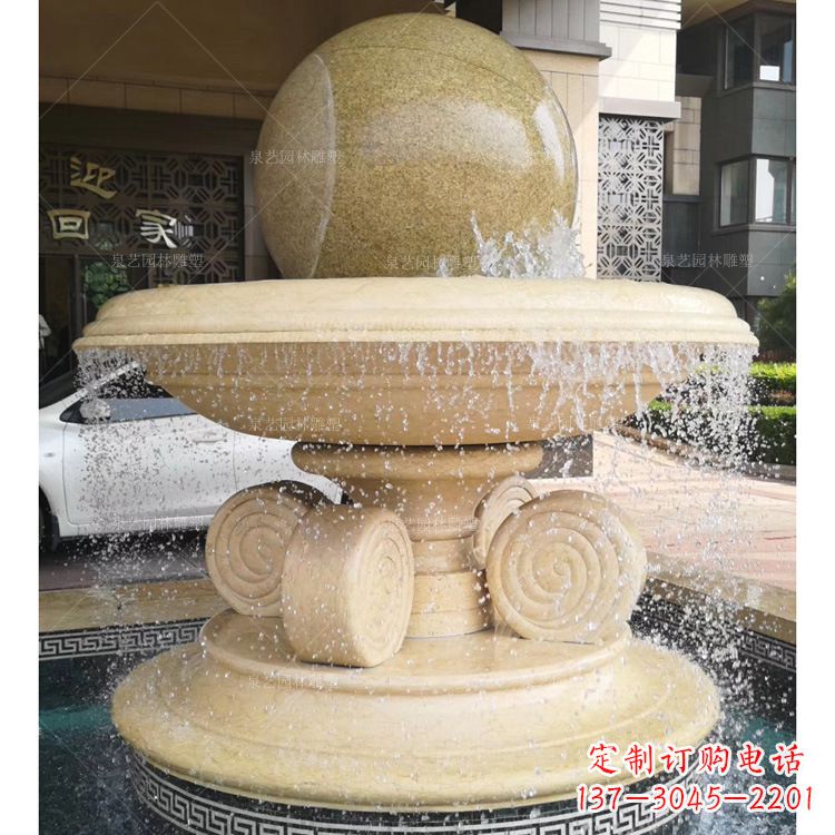 上海大理石风水球雕塑传承古老文化的象征