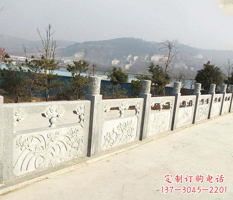 上海大理石护城河栏板石雕