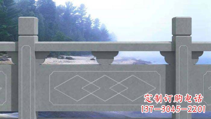 上海大理石护城河栏板石雕 (2)
