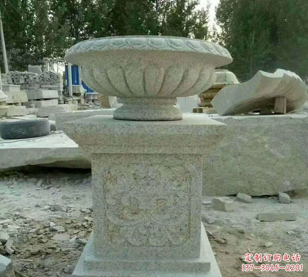 上海大理石花盆雕塑