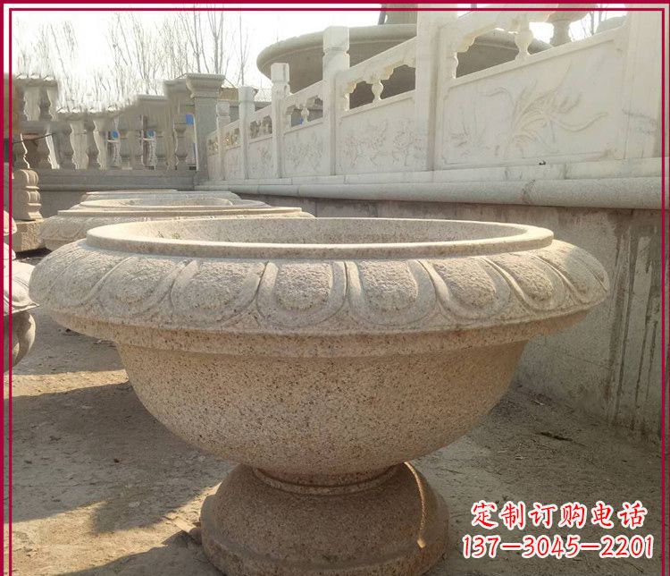 上海大理石花盆雕塑