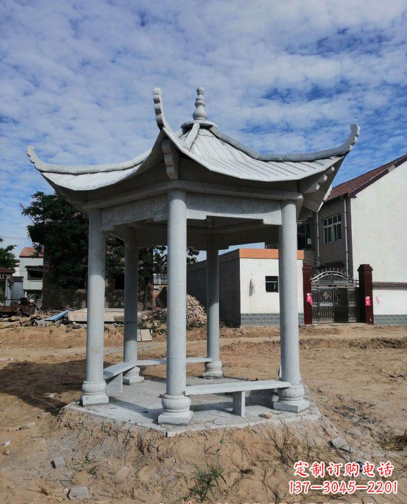 上海典雅大理石凉亭雕塑