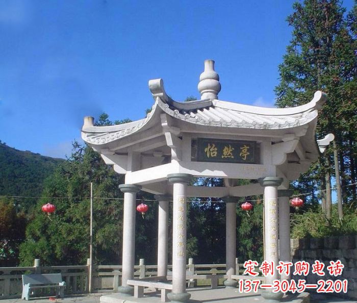 上海精美大理石凉亭雕塑