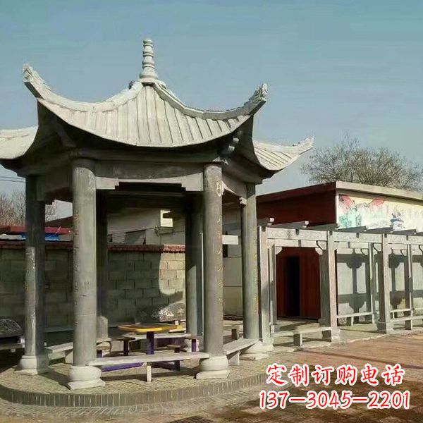 上海大理石凉亭庭院亭子