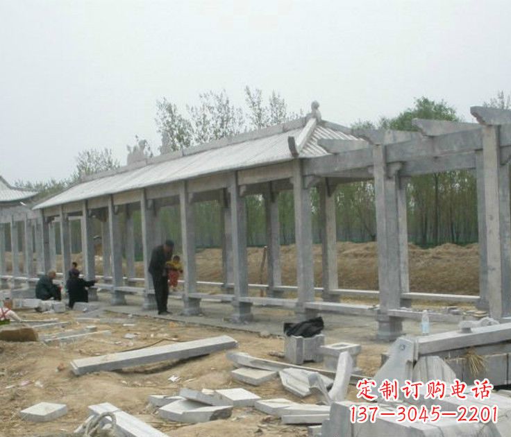 上海精美大理石凉亭雕塑