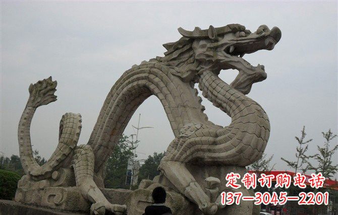 上海大理石龙雕塑 (2)