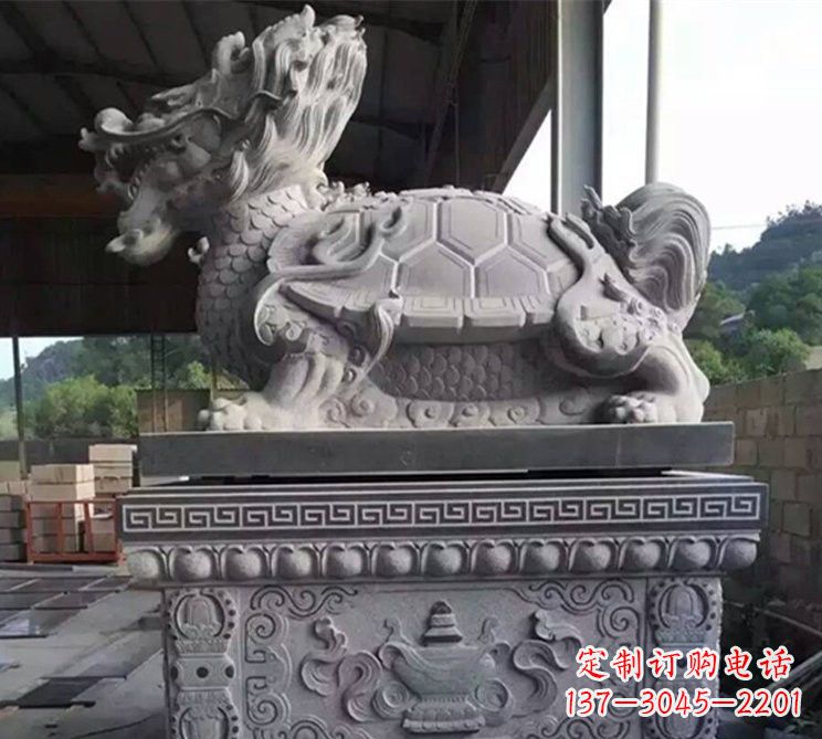 上海大理石龙龟石雕