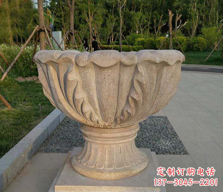 上海大理石欧式花钵雕塑