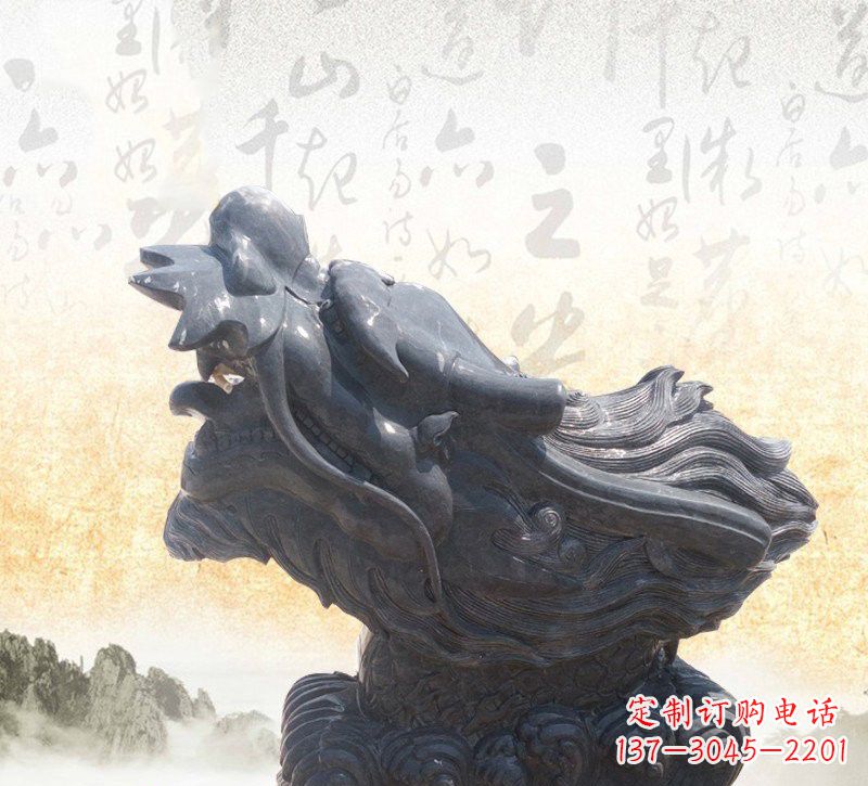 上海新潮大理石龙头雕塑