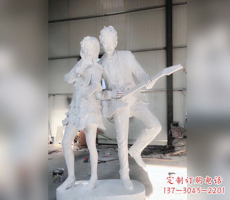 上海精美大理石吉他雕塑