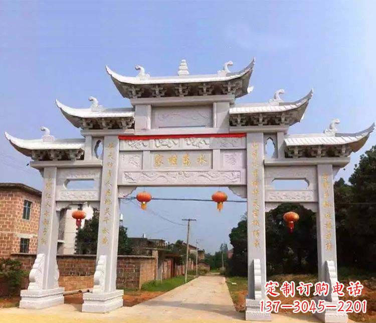 上海大理石牌坊石雕