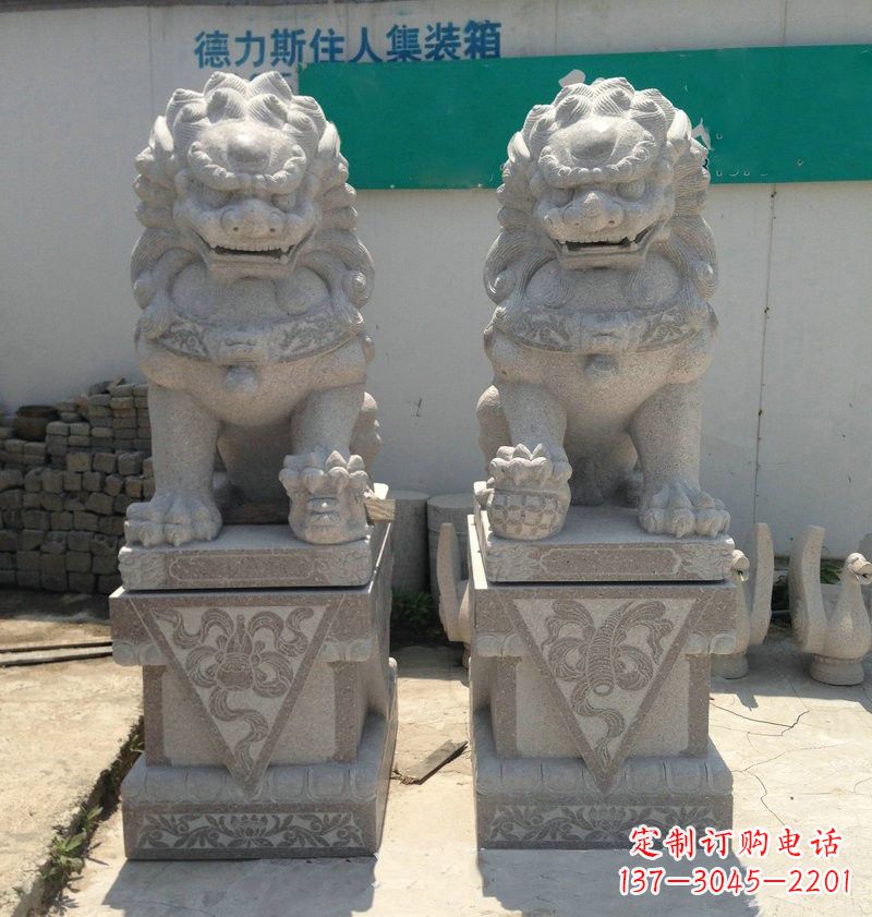 上海精致大理石狮子雕塑