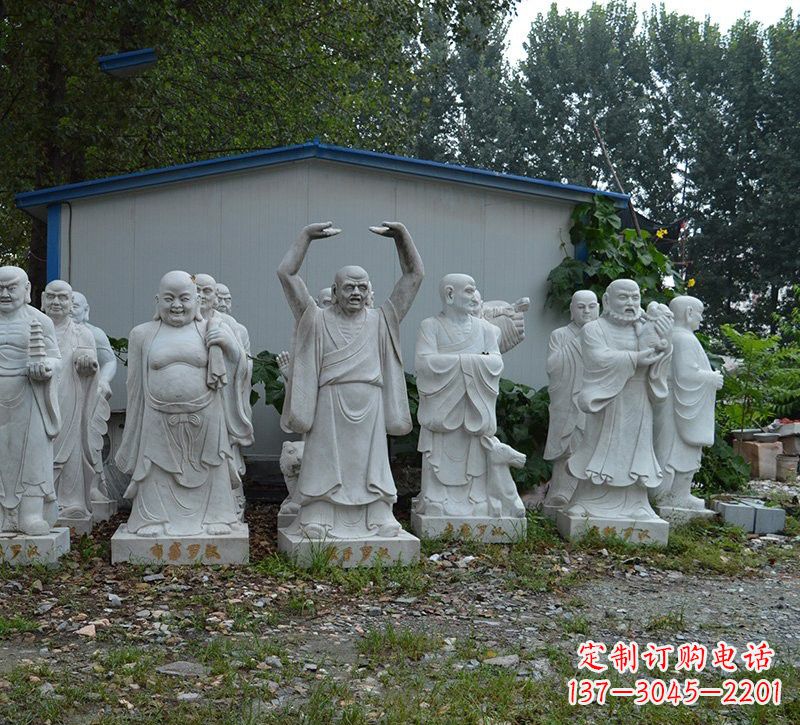 上海大理石罗汉雕塑,高贵雅致