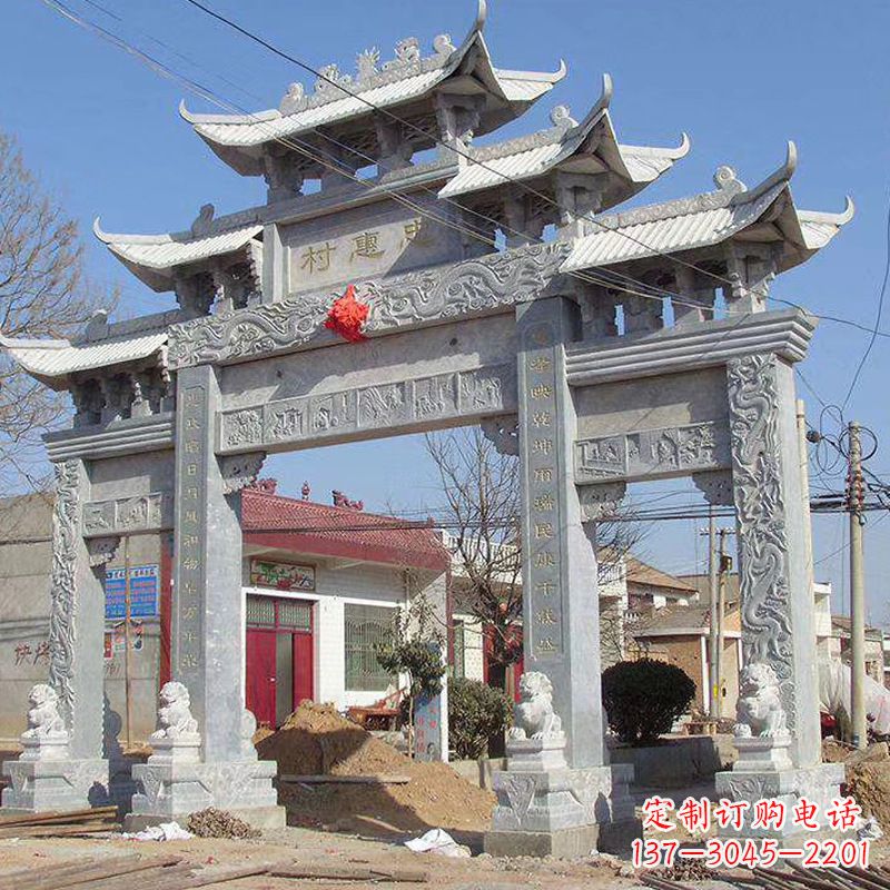 上海大理石牌坊石雕艺术