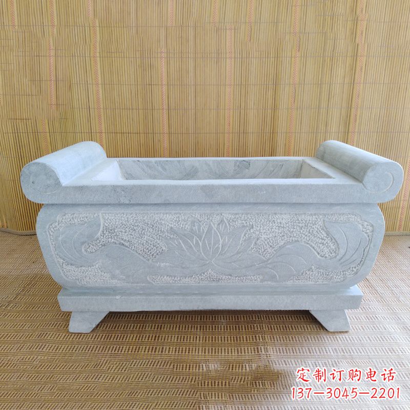 上海精美大理石石雕香炉雕塑