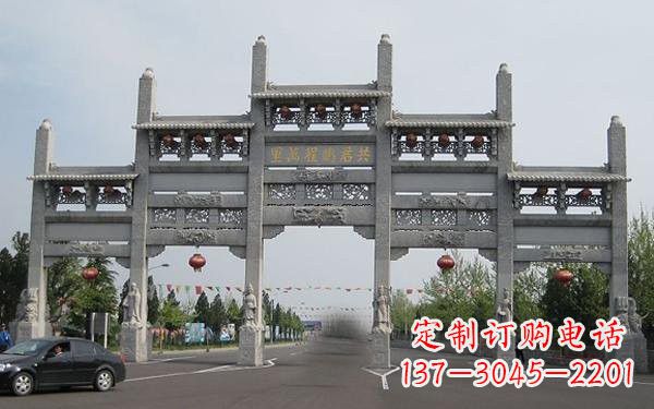 上海精美大理石牌坊雕塑