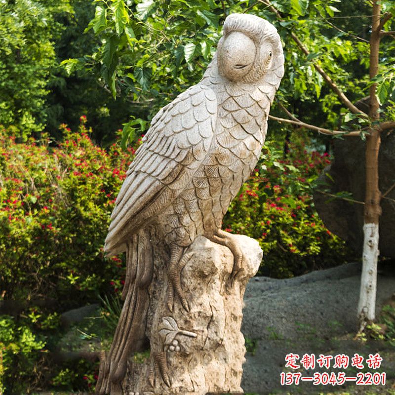 上海大理石鹦鹉雕塑,完美点缀生活空间