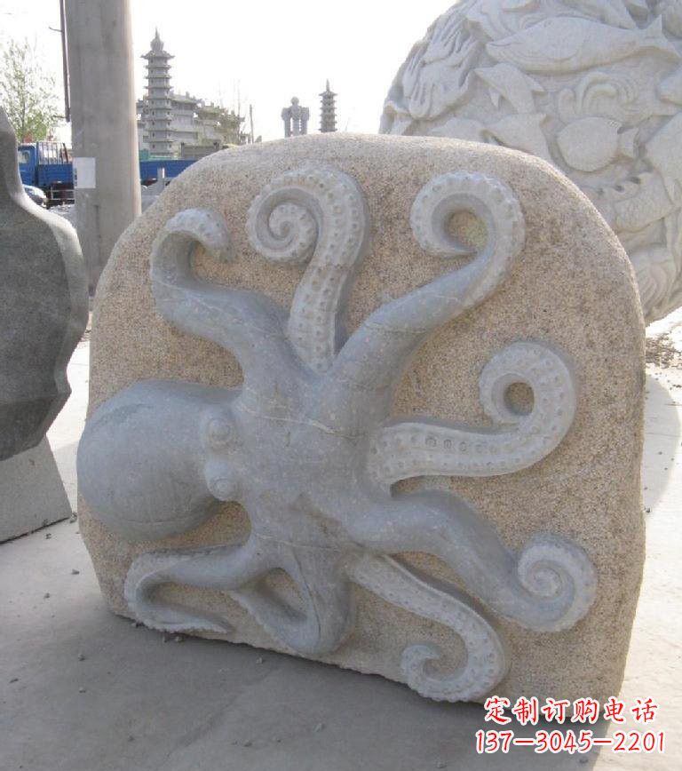 上海精美大理石章鱼雕塑