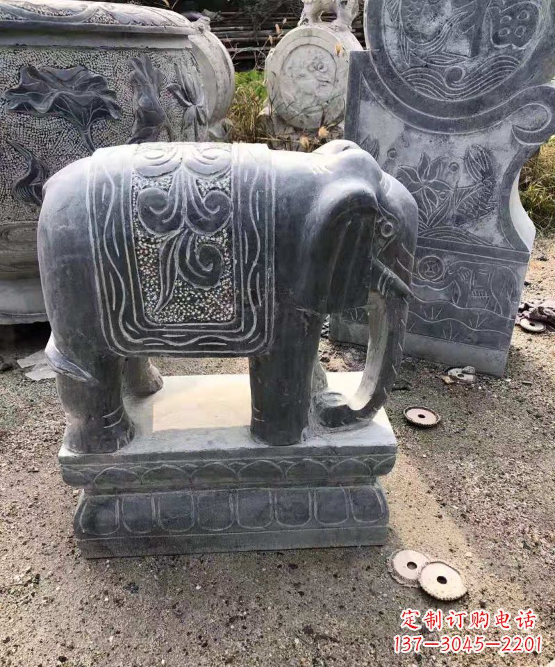 上海大理石大象雕塑