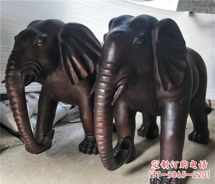 上海大象动物铜雕塑
