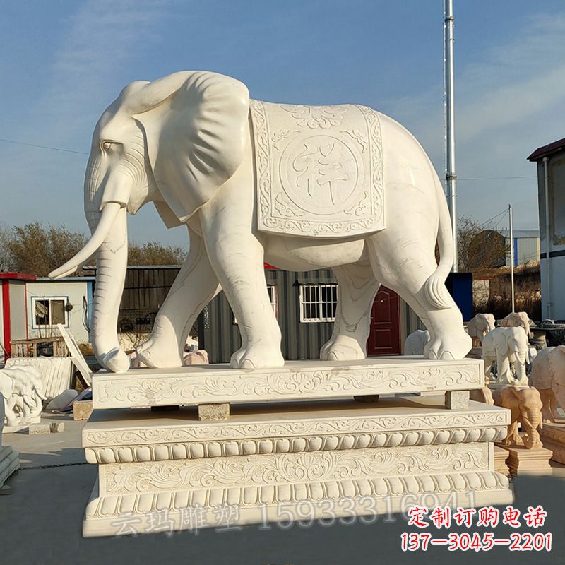 上海大象石雕雕刻