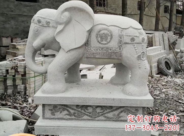 上海大象石雕壁画