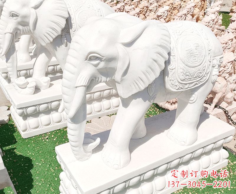 上海大象石雕雕塑