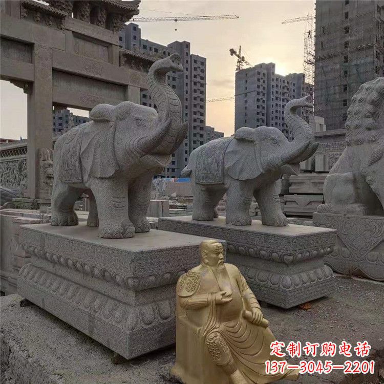 上海大象石雕吸水