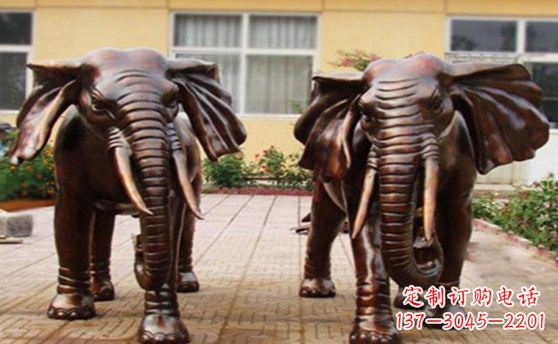 上海大象铜雕广场动物雕塑 (2)