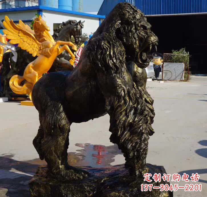 上海大猩猩铜雕塑——匠心细节臻完美