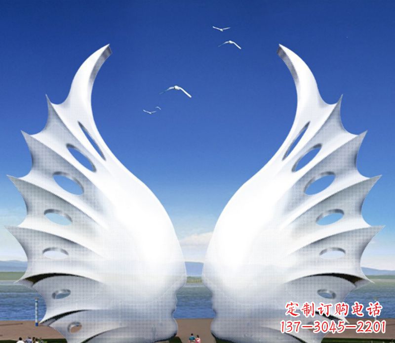 上海不锈钢翅膀雕塑