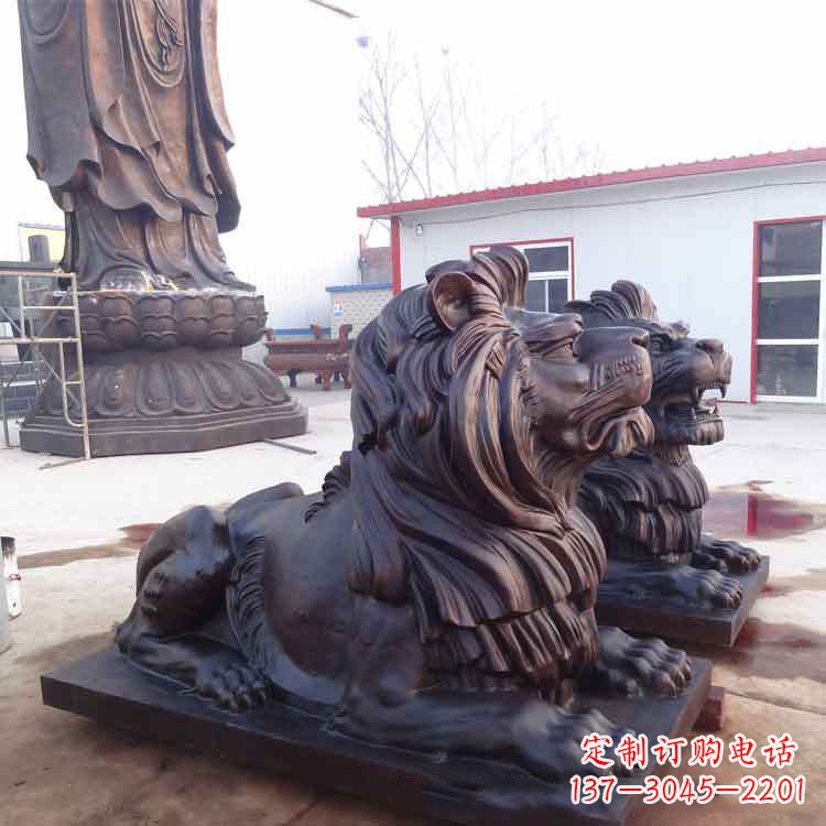 上海大型纯铜汇丰狮子