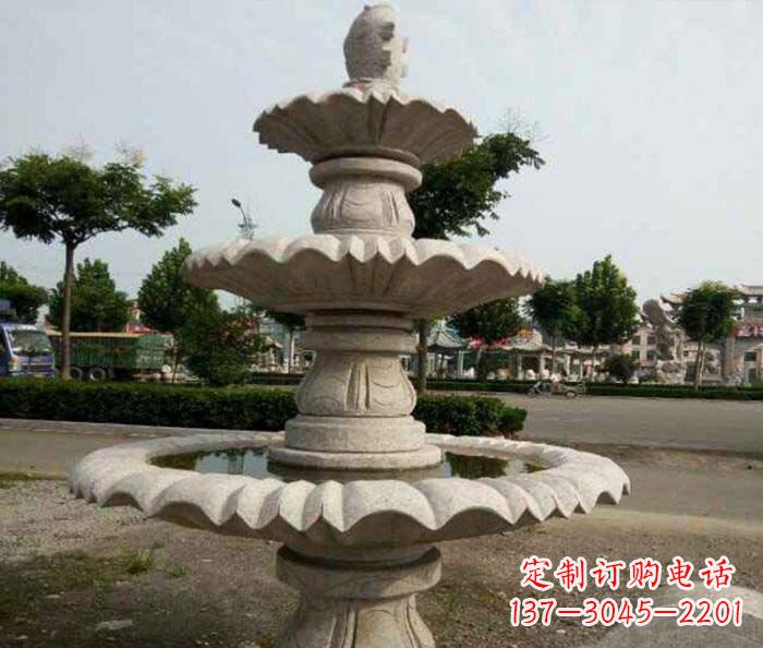 上海精美的喷泉石雕塑