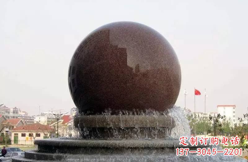 上海大型风水球喷泉石雕