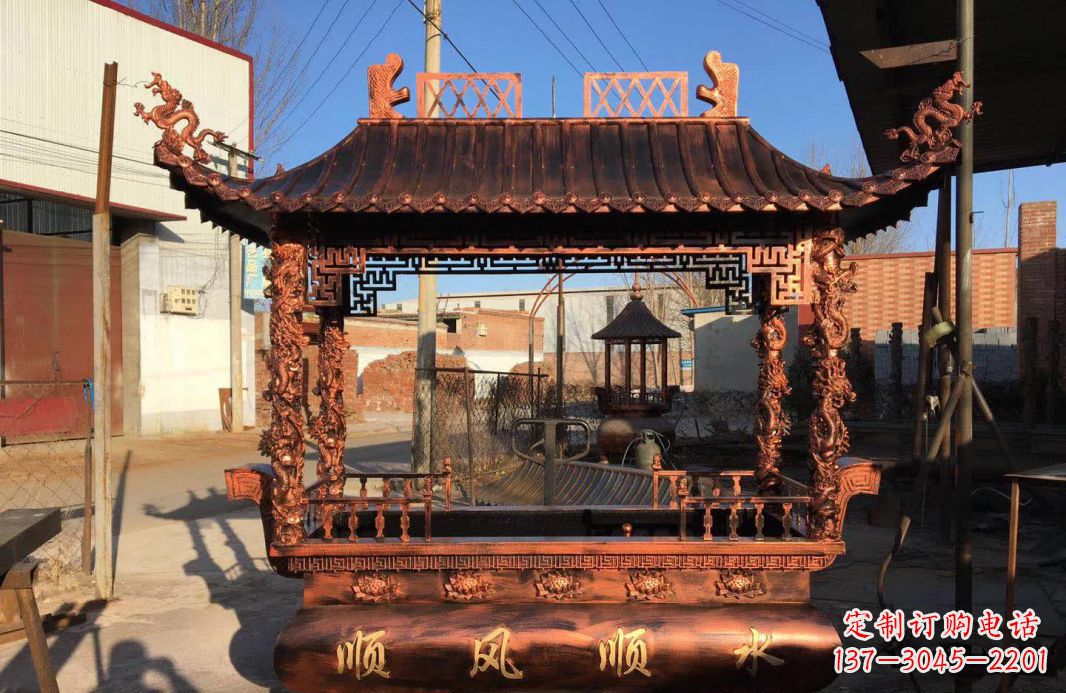 上海大型铜雕香炉精美绝伦,打造完美家居装饰